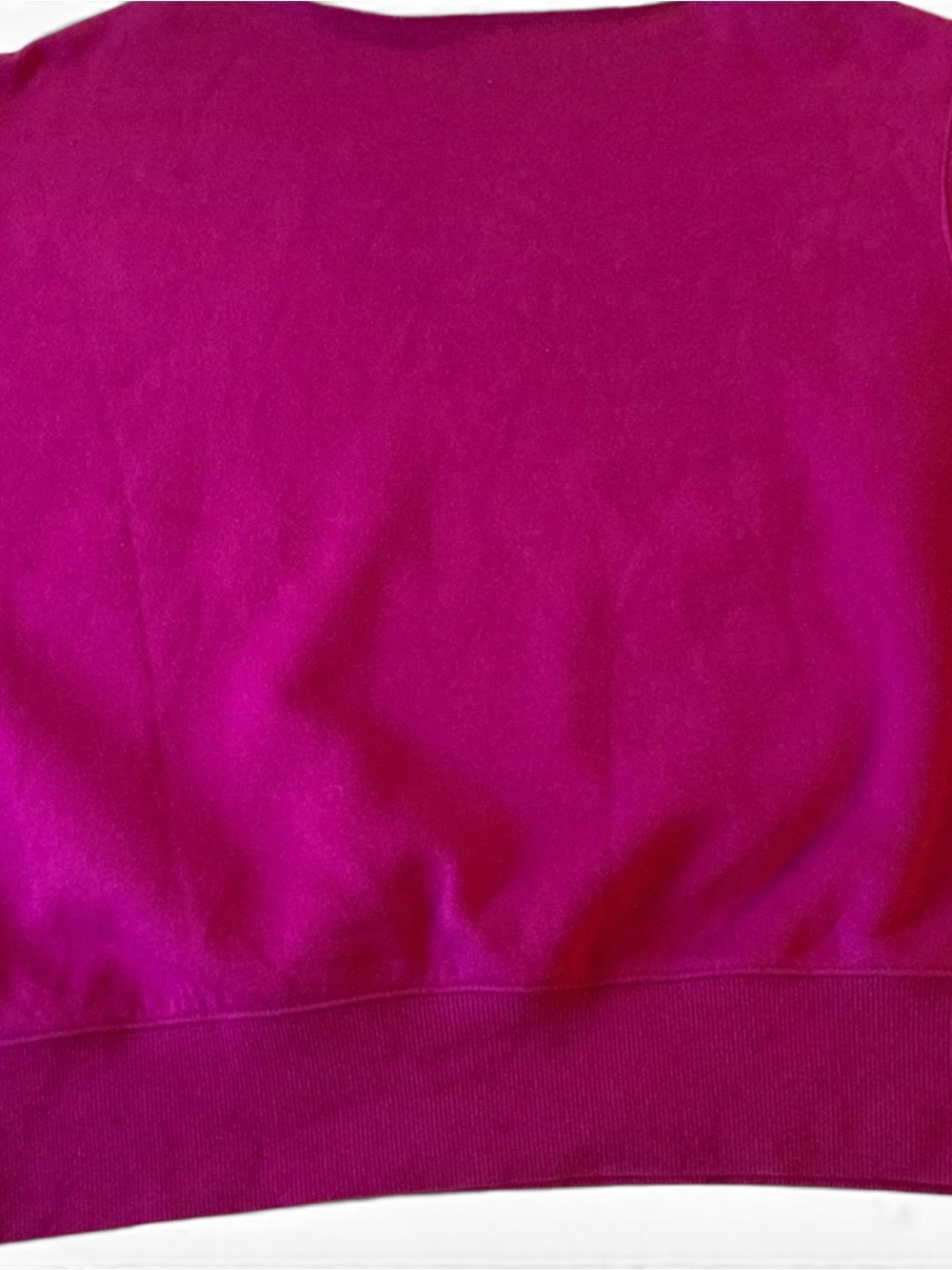 NWT EXPRESS Cold Shoulder Oversized Sweatshirt Soft Sz Med Layering Magenta - Picture 6 of 7